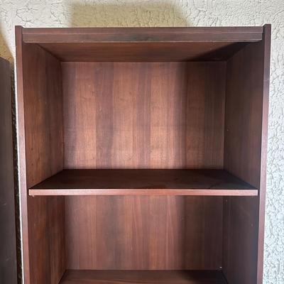 LOT 143F: Two MCM Walnut Bookshelves