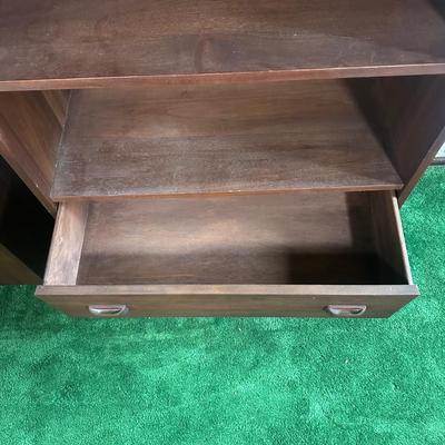 LOT 143F: Two MCM Walnut Bookshelves