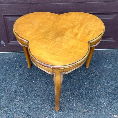 LOT 149G: Vintage Clover Wooden Side Table