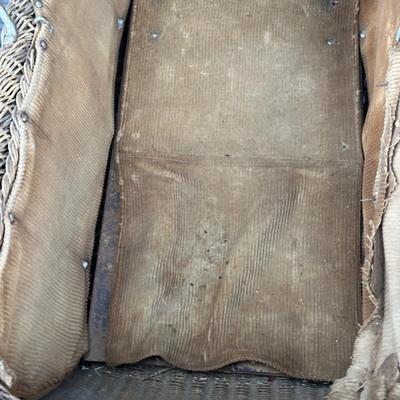 LOT 150G: Antique Victorian Wicker Baby Stroller/Buggy Circa Early 19th Century