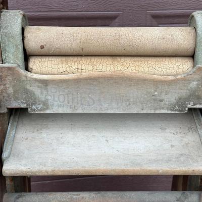 LOT 151G: Antique Markson Wringer Washstand & Dubl Handi Washboard