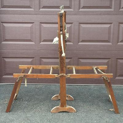 LOT 151G: Antique Markson Wringer Washstand & Dubl Handi Washboard