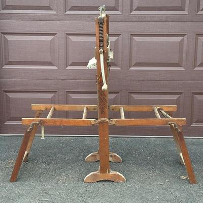 LOT 151G: Antique Markson Wringer Washstand & Dubl Handi Washboard