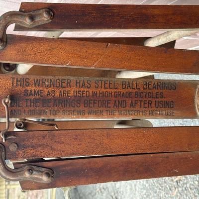 LOT 151G: Antique Markson Wringer Washstand & Dubl Handi Washboard