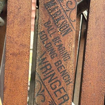LOT 151G: Antique Markson Wringer Washstand & Dubl Handi Washboard