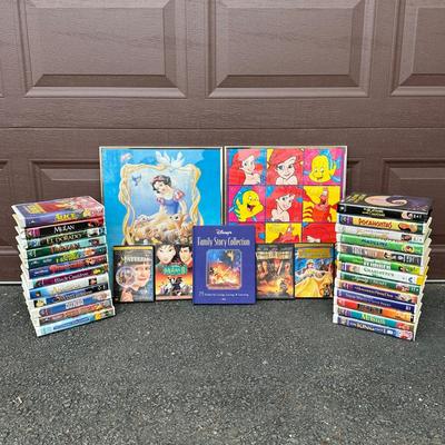 LOT 152G: Collection Of Disney Posters, VHS, DVDs & More