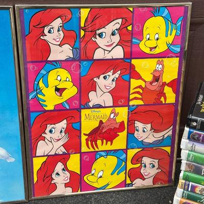 LOT 152G: Collection Of Disney Posters, VHS, DVDs & More
