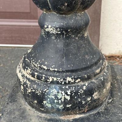 LOT 153O: Pair of Antique Colonial Era Horse Hitches w/ Copper Lanterns