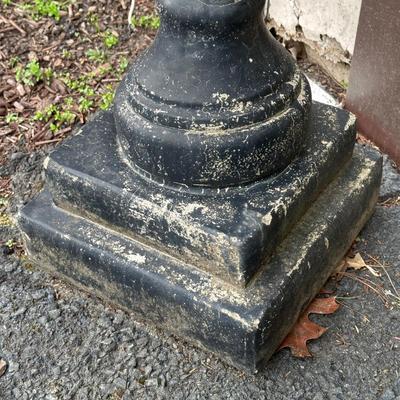 LOT 153O: Pair of Antique Colonial Era Horse Hitches w/ Copper Lanterns