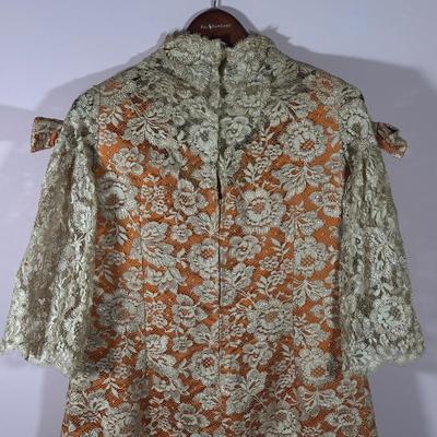 LOT 155L: Vintage Lilya Nicis New York Mod 1960s Lace Dress w/ Sparkly Vintage Heels