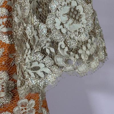 LOT 155L: Vintage Lilya Nicis New York Mod 1960s Lace Dress w/ Sparkly Vintage Heels