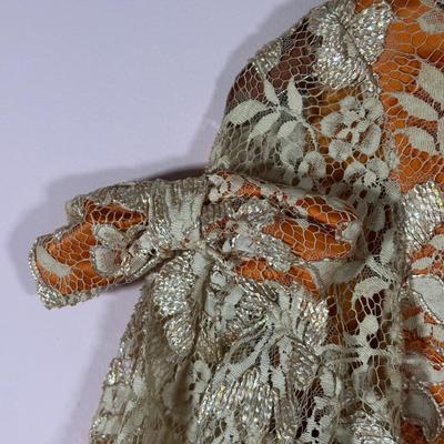 LOT 155L: Vintage Lilya Nicis New York Mod 1960s Lace Dress w/ Sparkly Vintage Heels