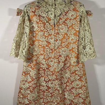 LOT 155L: Vintage Lilya Nicis New York Mod 1960s Lace Dress w/ Sparkly Vintage Heels