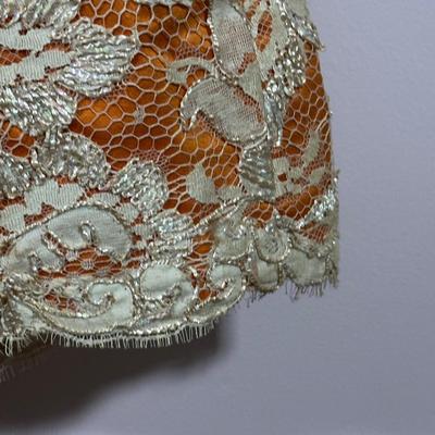 LOT 155L: Vintage Lilya Nicis New York Mod 1960s Lace Dress w/ Sparkly Vintage Heels