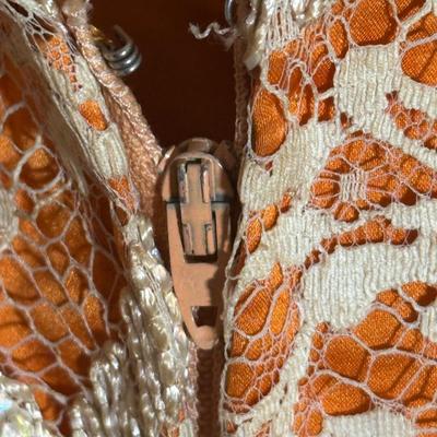 LOT 155L: Vintage Lilya Nicis New York Mod 1960s Lace Dress w/ Sparkly Vintage Heels