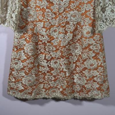 LOT 155L: Vintage Lilya Nicis New York Mod 1960s Lace Dress w/ Sparkly Vintage Heels