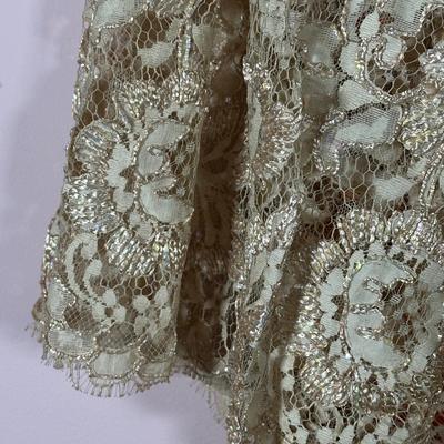 LOT 155L: Vintage Lilya Nicis New York Mod 1960s Lace Dress w/ Sparkly Vintage Heels