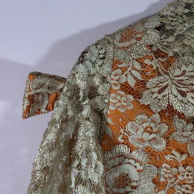 LOT 155L: Vintage Lilya Nicis New York Mod 1960s Lace Dress w/ Sparkly Vintage Heels
