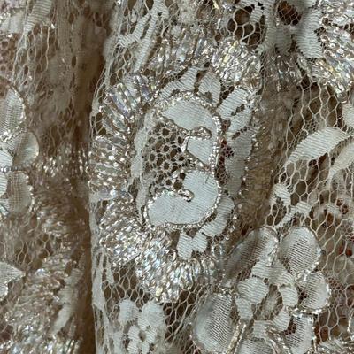 LOT 155L: Vintage Lilya Nicis New York Mod 1960s Lace Dress w/ Sparkly Vintage Heels
