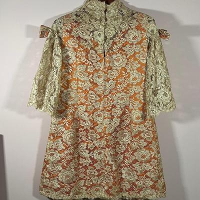 LOT 155L: Vintage Lilya Nicis New York Mod 1960s Lace Dress w/ Sparkly Vintage Heels