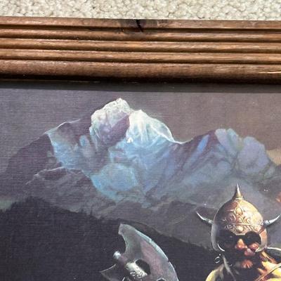 LOT 158L: 3 Viking Themed Prints by Frank Frazetta - Kane on the Golden Sea, Silver Warrior & Night Winds
