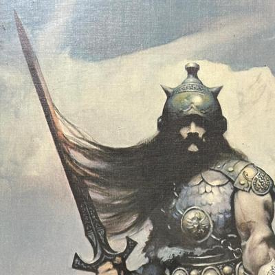 LOT 158L: 3 Viking Themed Prints by Frank Frazetta - Kane on the Golden Sea, Silver Warrior & Night Winds