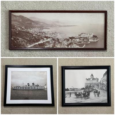 LOT 159L: Black & White Framed Photographs