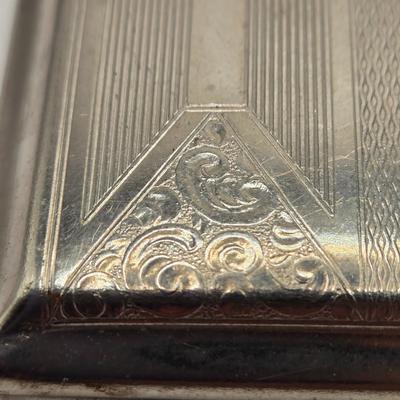 LOT 161K: Vintage Dresden German Cigarette Cases from 1920s-1940s/ Made of Nickel- Plated Steel Also Known as German Silver