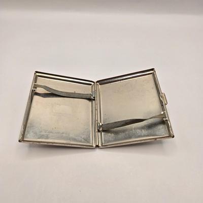 LOT 161K: Vintage Dresden German Cigarette Cases from 1920s-1940s/ Made of Nickel- Plated Steel Also Known as German Silver