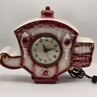 LOT 165F: Vintage MCM Sessions Electric Ceramic Clock