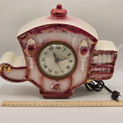 LOT 165F: Vintage MCM Sessions Electric Ceramic Clock