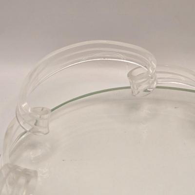 LOT 166F: Art Deco Glass Tray w/Lucite Handles, Sweeter Than the Rose Print in Ornate Frame, Porcelain & China Dishes & Bud...