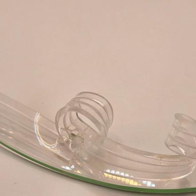 LOT 166F: Art Deco Glass Tray w/Lucite Handles, Sweeter Than the Rose Print in Ornate Frame, Porcelain & China Dishes & Bud...