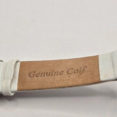 LOT 170F: Genevex Quartz Watch w/ Leather Band & Silver Tone & Crystal Face, Adrienne Couture Watch, Nolan Miller Opaque Faced...