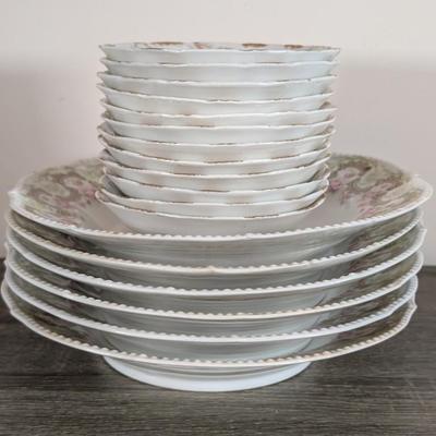 LOT 182K: Antique/Vintage Mixed China Old Abbey Limoges, Rosenthal, Theodore Haviland & Johnson Brothers