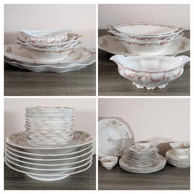 LOT 182K: Antique/Vintage Mixed China Old Abbey Limoges, Rosenthal, Theodore Haviland & Johnson Brothers