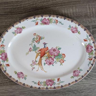 LOT:: 184K: Antique/Vintage Asian & Japanese Collection, German Bisque Porcelain Asian Nodder, Dishes, Plates, Bowls, Glenwood &...