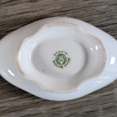 LOT:: 184K: Antique/Vintage Asian & Japanese Collection, German Bisque Porcelain Asian Nodder, Dishes, Plates, Bowls, Glenwood &...