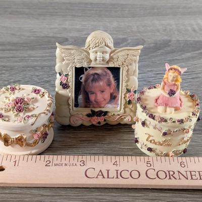 LOT 186K: The Fairy Collection By Denzine, Includes Rare Sign Banner, Picture Frames, Trinket Boxes & A Huge Variety Of Enchanted...