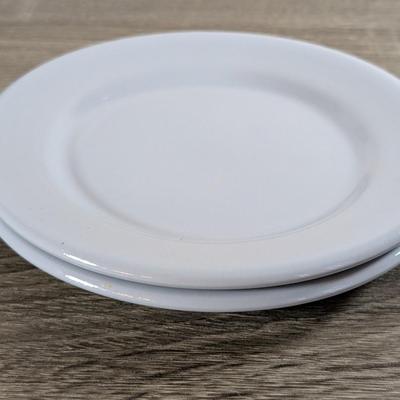 LOT 187K: Vintage 1950's Diner/Restaurant Platinum Blue Buffalo China Lune