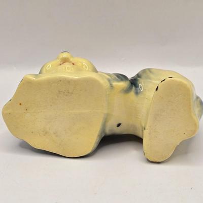 LOT 201F: Who Let the Dogs Out? 2 Hand-Painted Spaniel Figures, Windsor Cup w/Schnauzer Face, Hand-Painted 1950s Dachshund Figure,...