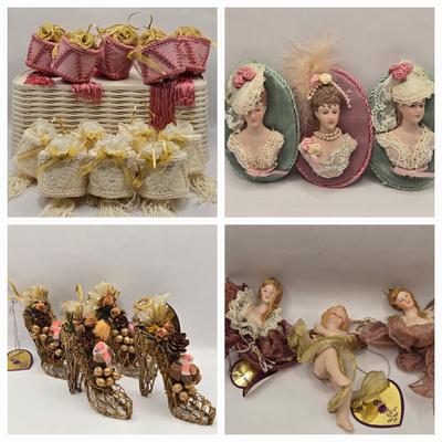 LOT 203D: Victorian Ornaments for a Beautiful Holiday Tree!!