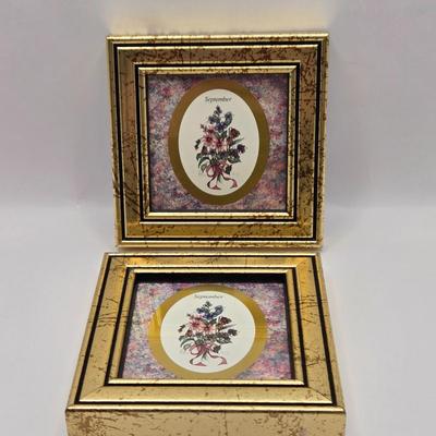 LOT 204F: Multiple Heart Felt Collection Frames with Months, Flowers, & Angels and Numerous Cherub Ornaments