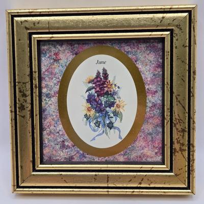 LOT 204F: Multiple Heart Felt Collection Frames with Months, Flowers, & Angels and Numerous Cherub Ornaments