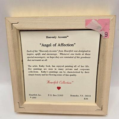 LOT 204F: Multiple Heart Felt Collection Frames with Months, Flowers, & Angels and Numerous Cherub Ornaments
