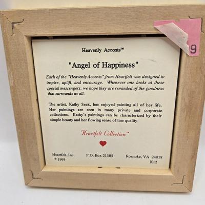 LOT 204F: Multiple Heart Felt Collection Frames with Months, Flowers, & Angels and Numerous Cherub Ornaments