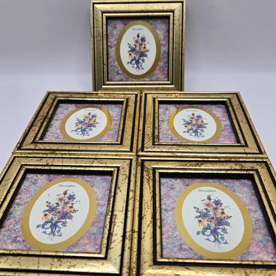 LOT 204F: Multiple Heart Felt Collection Frames with Months, Flowers, & Angels and Numerous Cherub Ornaments