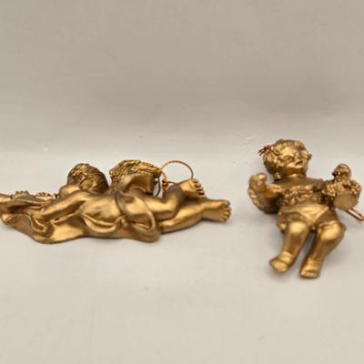 LOT 204F: Multiple Heart Felt Collection Frames with Months, Flowers, & Angels and Numerous Cherub Ornaments