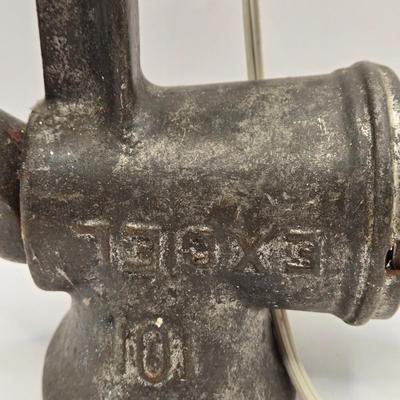 LOT 210K: Unique Vintage Meat Grinder Lamp