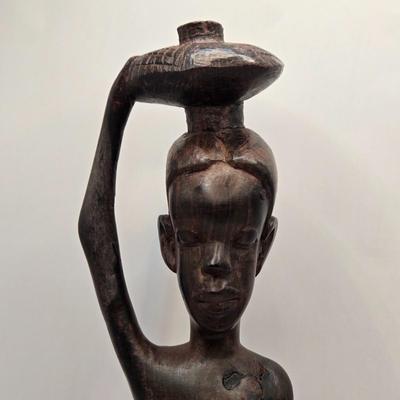 LOT 217F: Vintage African Wood Carvings of Men and Women